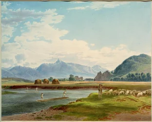 Ansicht des Kriván von der Bela-Brücke bei Hrádek